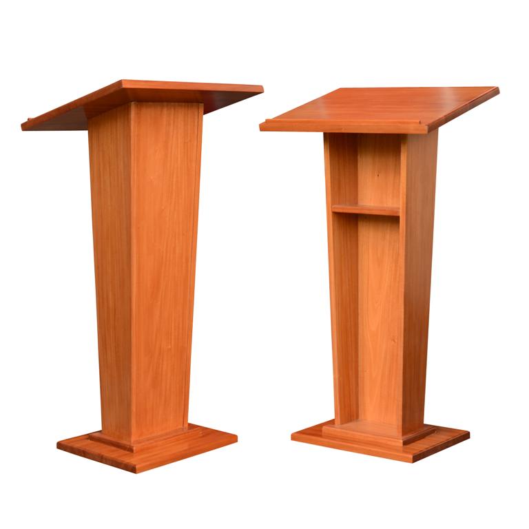 1Mahogany Lectern Solid Wood