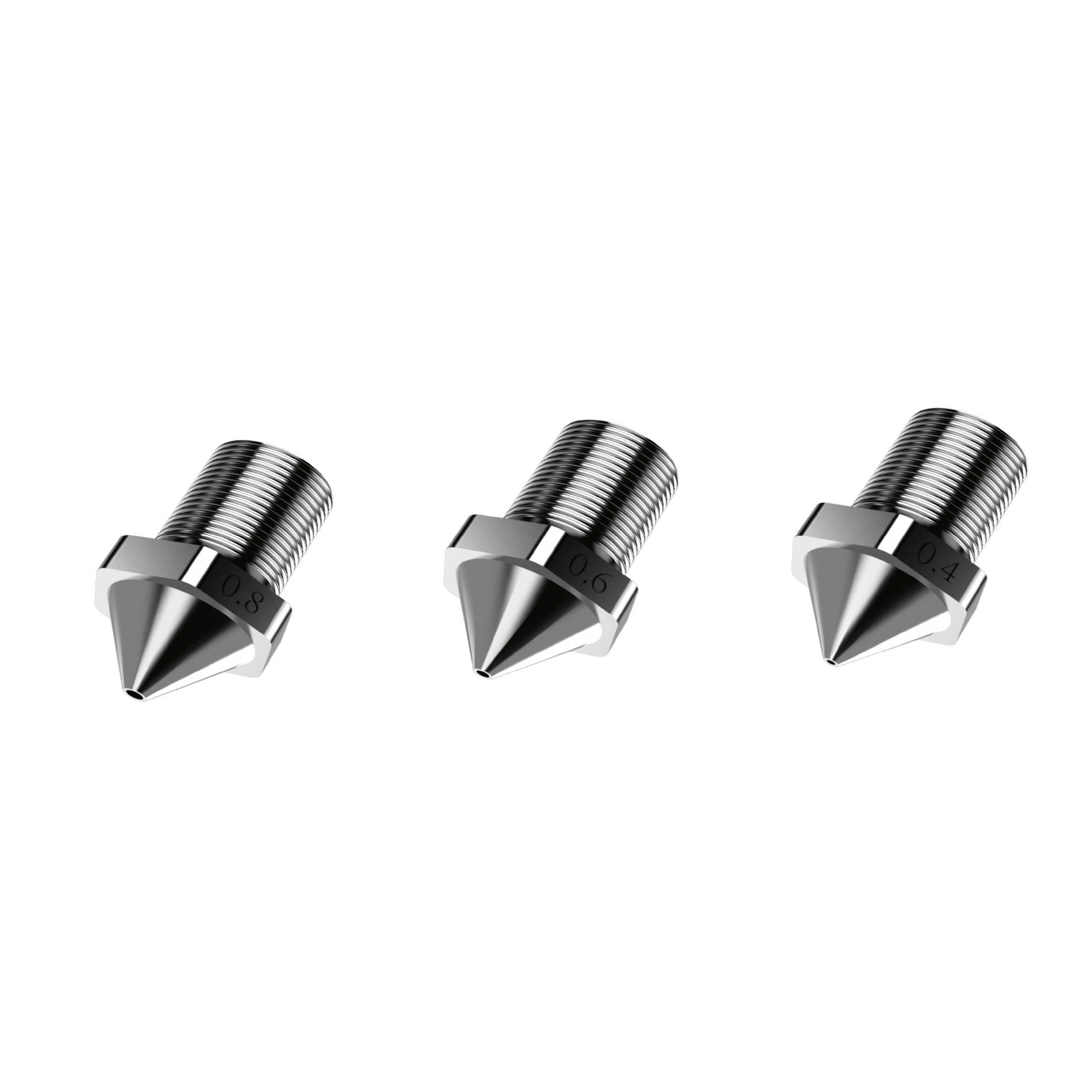 Creator 3 Pro & 4A Stainless Steel Nozzle Kit 0.4/0.6/0.8