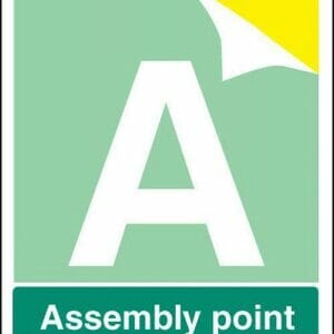 Special assembly point self adhesive 450x600mm