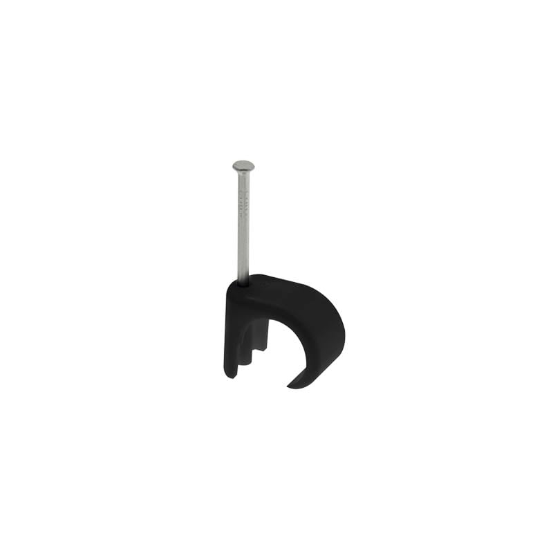 Unicrimp Black Cable Clips for 2-3mm Round Cable Pack of 100