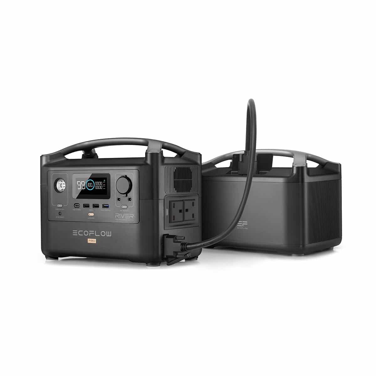 EcoFlow RIVER Pro + RIVER Pro Extra Battery 1440Wh Portable Power Station 240v Battery Pack