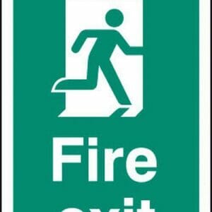 Door plate  -  fire exit right
