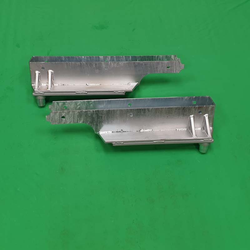 Offset Frog Shoes Kit Pair Galvanised &#40;New Version&#41;