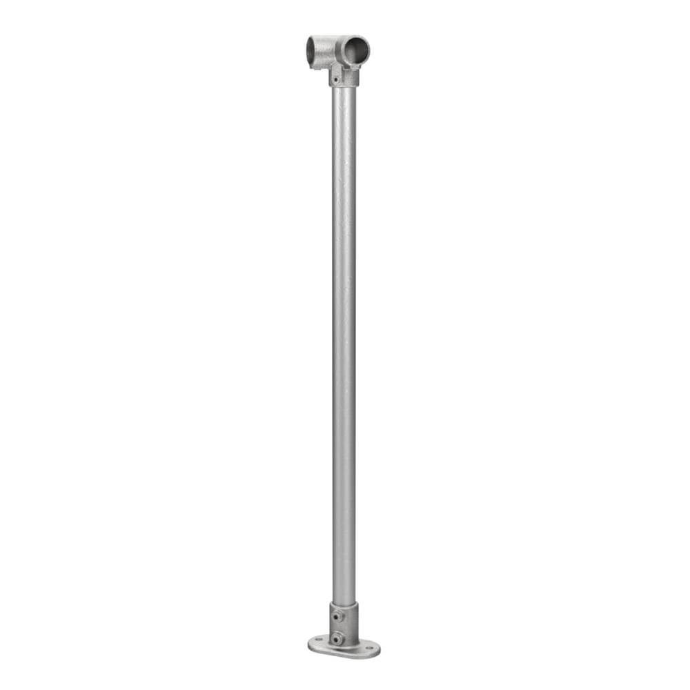 Tube Clamp Corner Post - C Tube (42.4mm)1100mm Finished Handrail Height