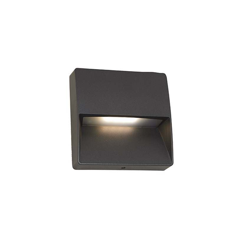 Ansell 10W Galia Square Surface 4000K Wall Light Graphite