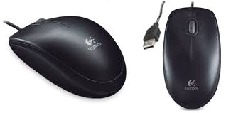 LGT-MOUSE-B100 Logitech B100 Optical Scroll Wheel 3 Button USB Mouse for business