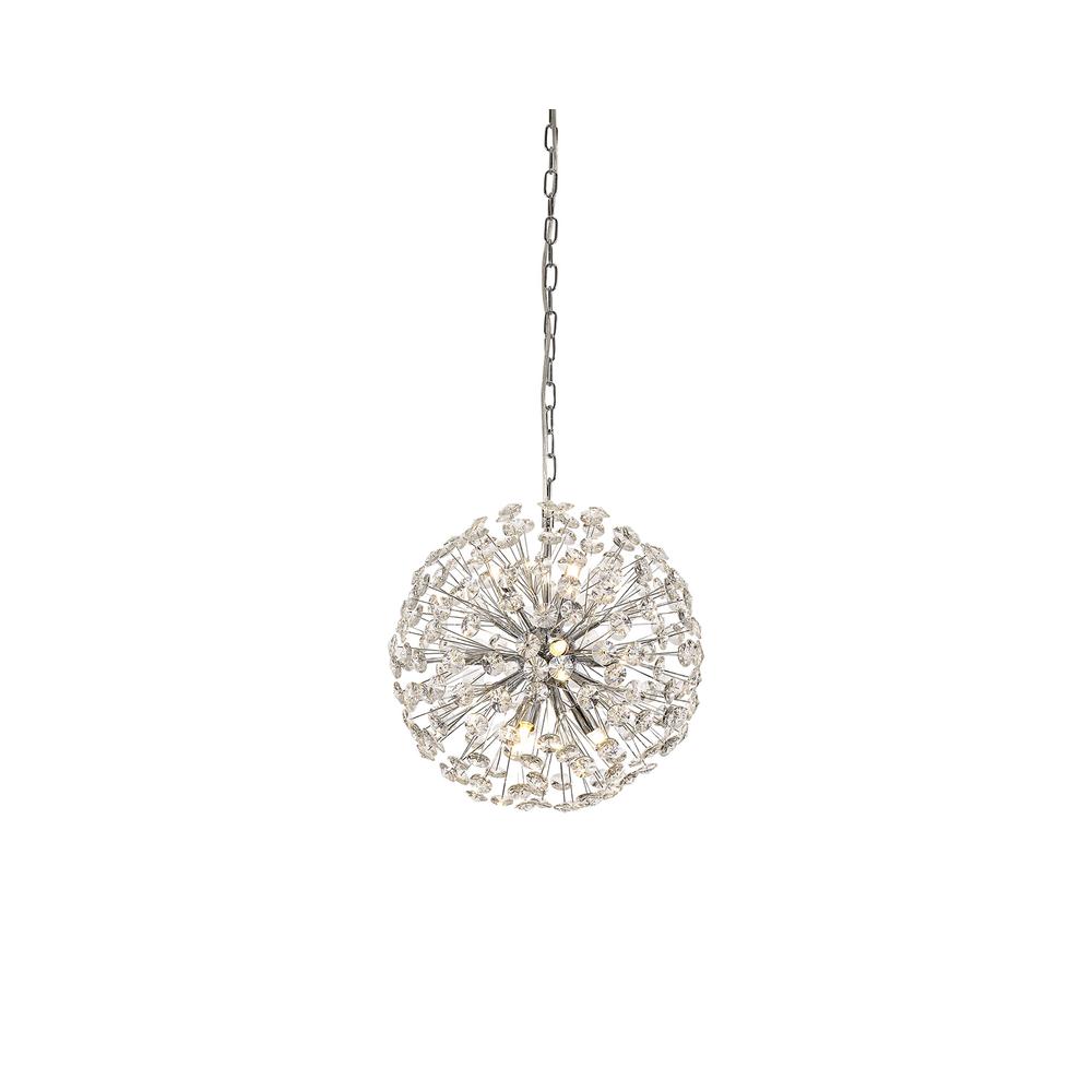 Luxuria Paramount Pendant 40cm Sphere 9 Light G9 Polished Chrome / Crystal