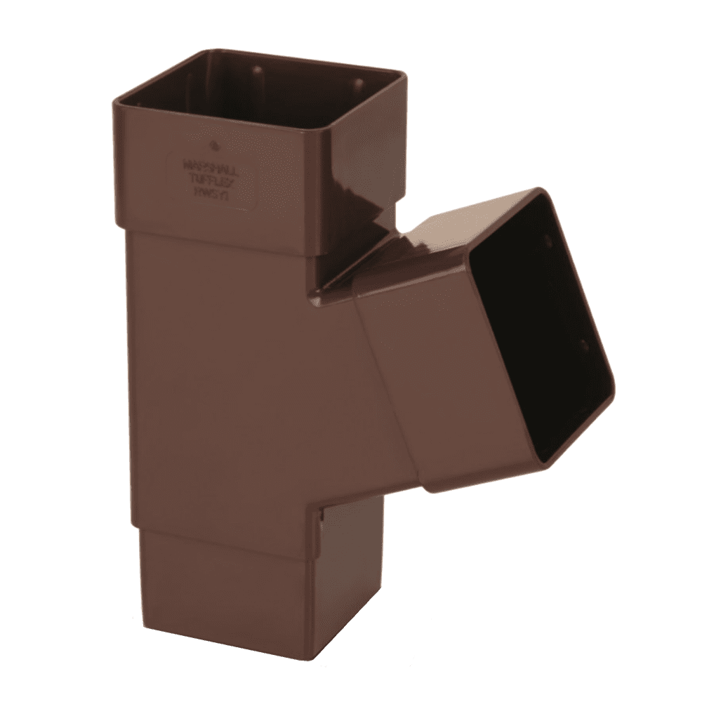 Brown Square PVC Guttering Fittings