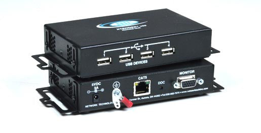 ST-C5USBVT  Transparent VGA USB Extender via CATx to 200 feet