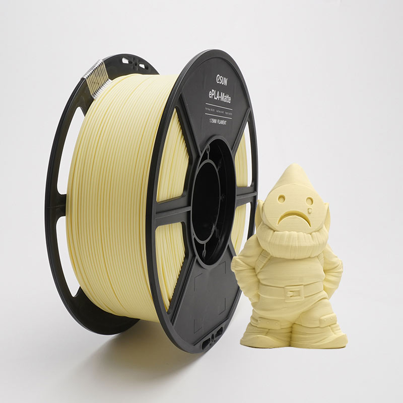 eSUN ePLA Matte Almond Yellow 1.75mm 3D Printing Filament