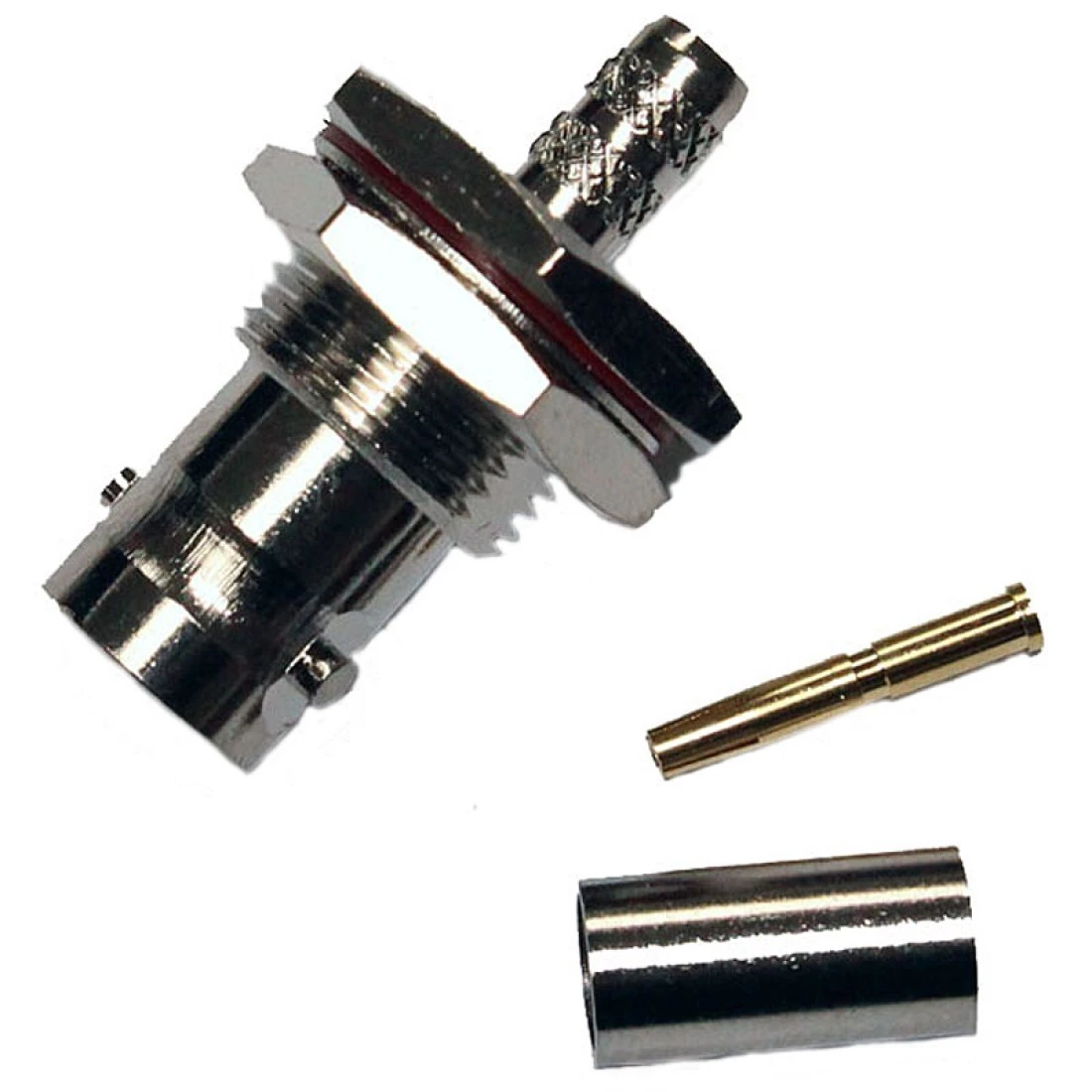 BBJCR59 BNC Bulkhead Jack Socket Crimp RG59