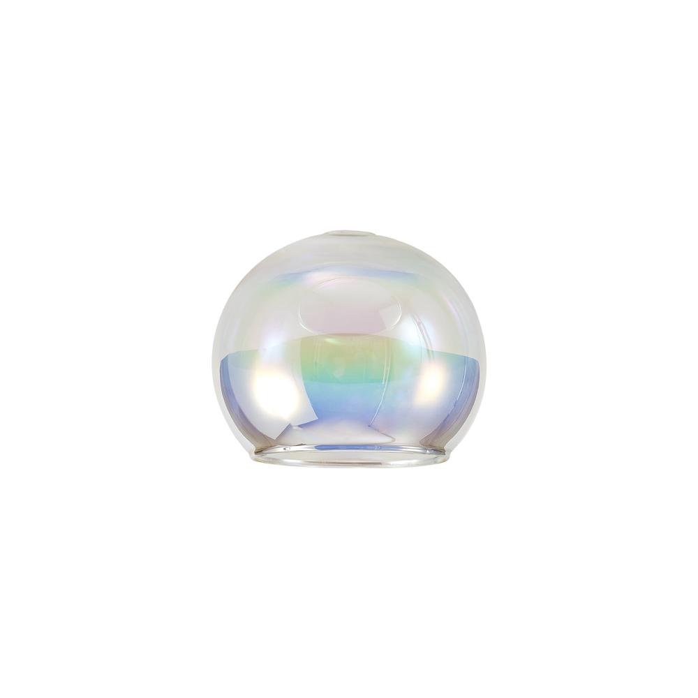 Luxuria Apex 140mm Open Mouth (F) Round Iridescent Globe Glass Shade