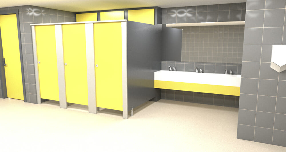 Infinity Commercial Washroom for Warehouses Units