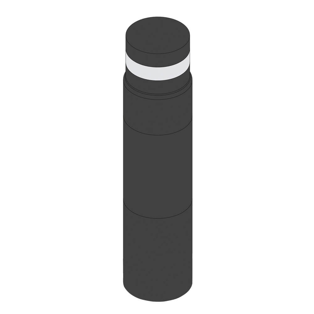 Bollard Cover Kit 960mm High x 168mm Black Polymer Segments