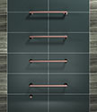 Bronze Electric Floating Towel Bar Radiator (58ELBZ)