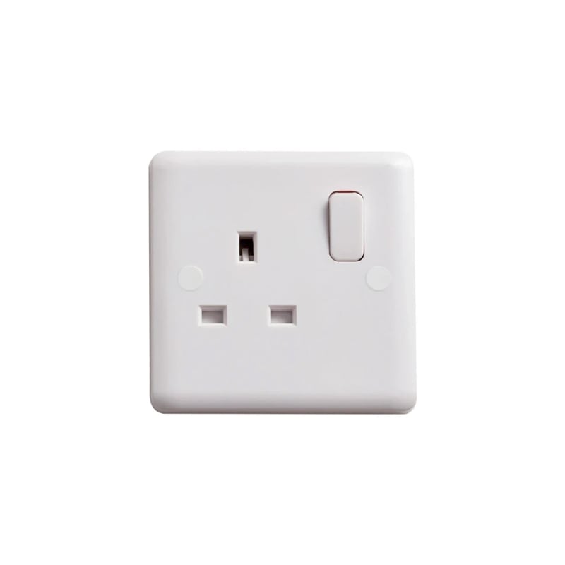 Deta Vimark Curve 13A 1G DP Switched Socket