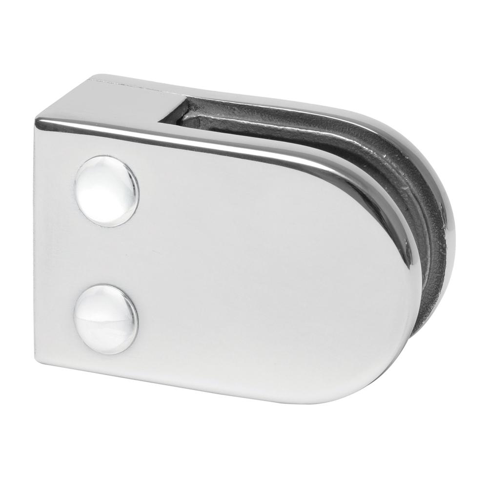 Balustrade Glass Clamp Stainless 316 Mirror Finish 10mm Glass For Flat Fixing 