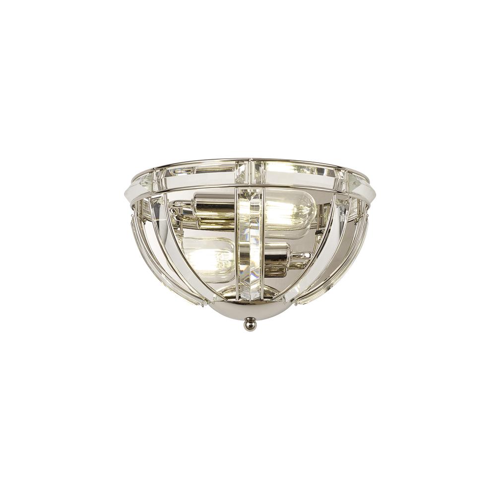 Luxuria Majorelle Wall Light 2 Light E14 Polished Nickel