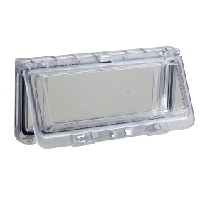 NSYVA2712MA Plastic window with hinged transparent cover. IP 65, L78xW235xD25mm.