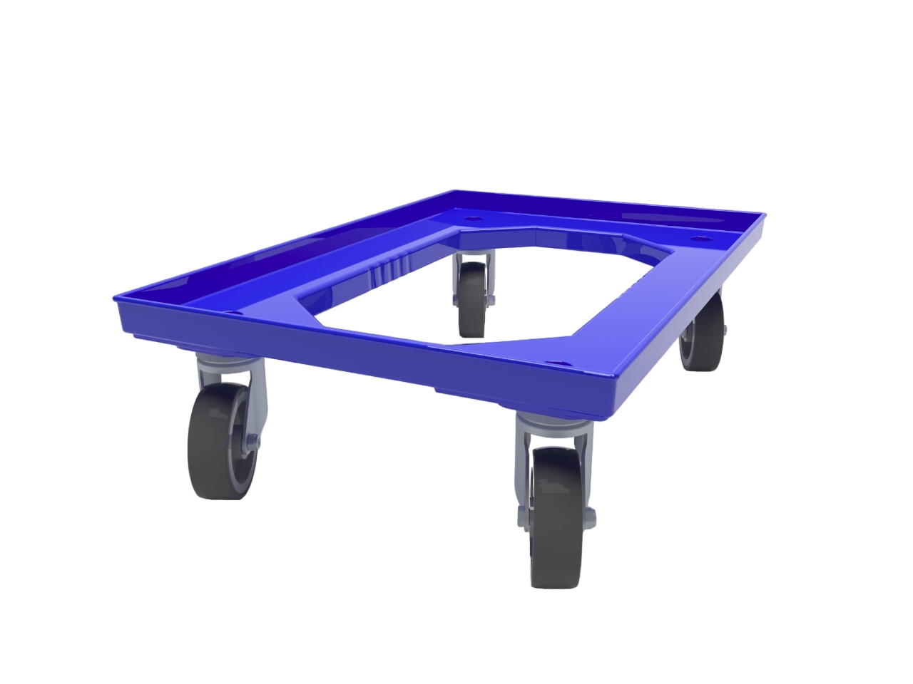600 x 400 Heavy Duty Euro Plastic Stacking Container Dolly