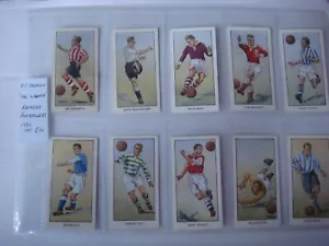 Wizard Famous Footballers 1955 Thomson Set Of 25 Football Trade Cards - Vg