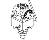 Driven slotting head - 25mm stroke H&#61;85mm