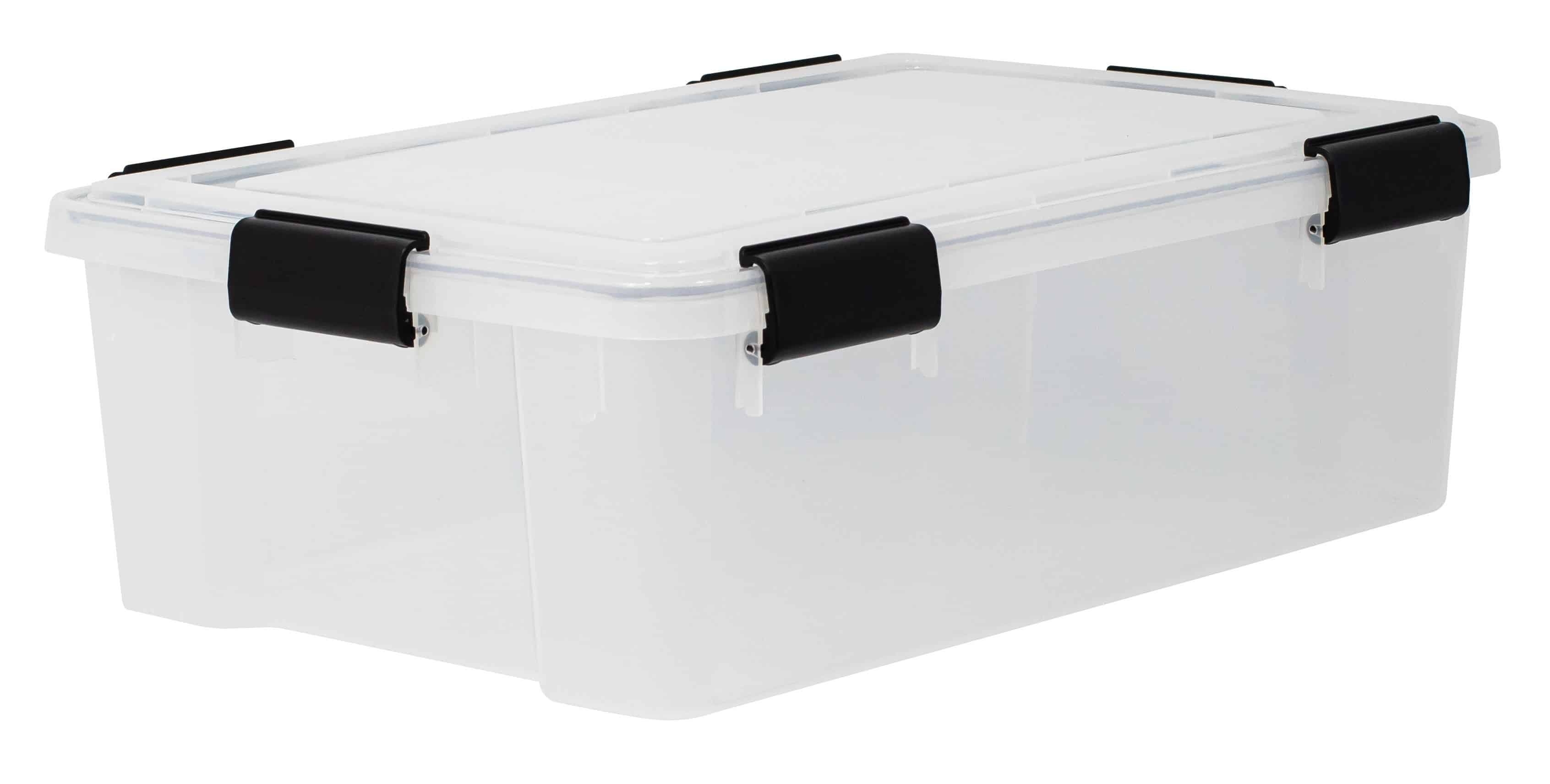 30 Litre Iris Weathertight / Airtight Clear Plastic Storage Box