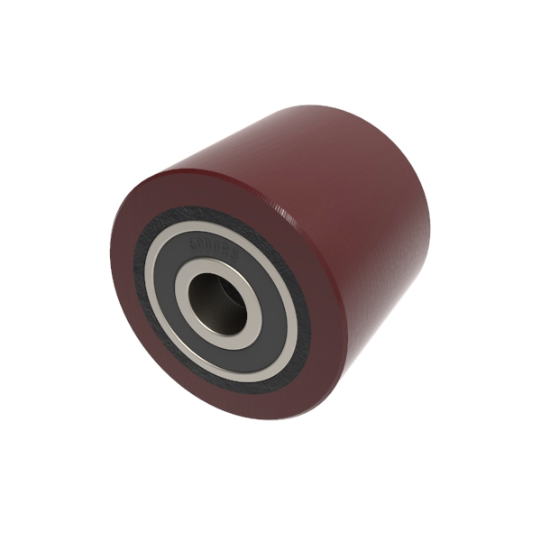 Polyurethane Cast Iron 40mm Ball Bearing Wheel 100kg Load