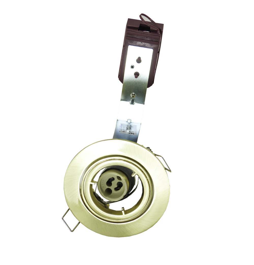 Ansell Twistlock GU10/MR16 Downlight Antique Brass IP20