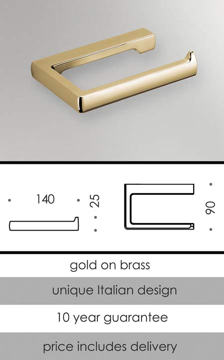 Gold Toilet Roll Holder (55BGO)