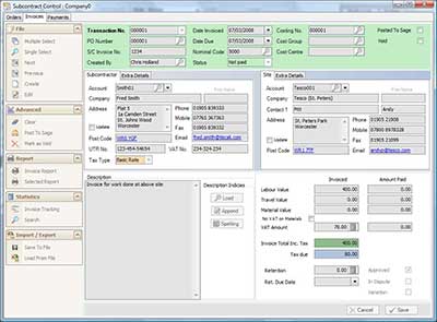 Electrical Estimating Software With Subcontract Labour Tracking