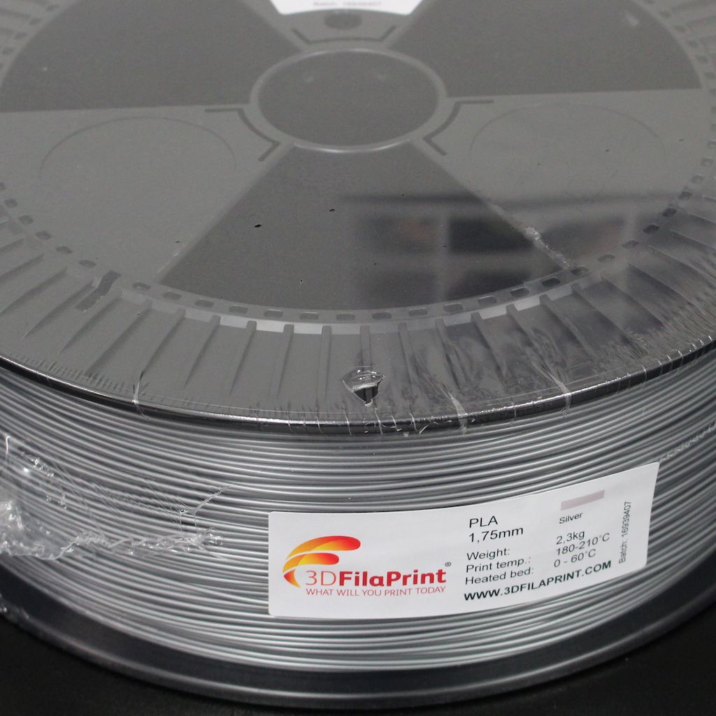 2.3KG 3D FilaPrint Silver Premium PLA 1.75mm 3D Printer Filament