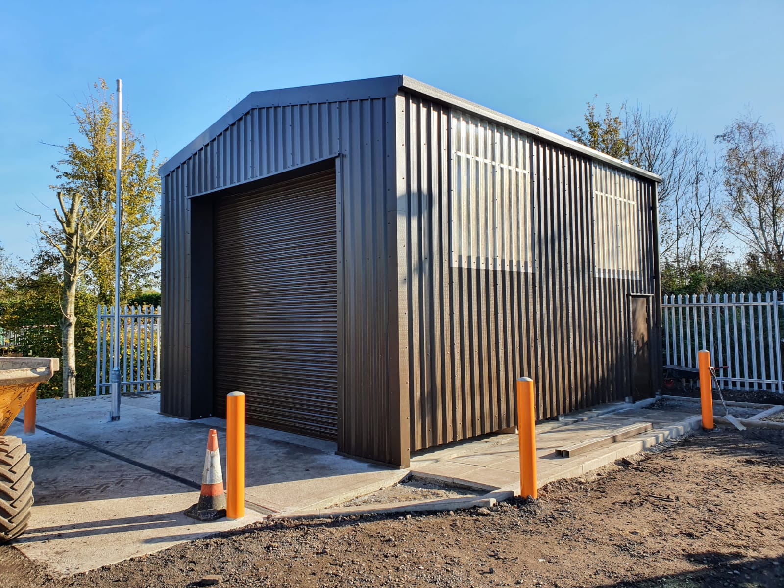Agricultural Steel Buildings With PA Doors In Gloucestershire