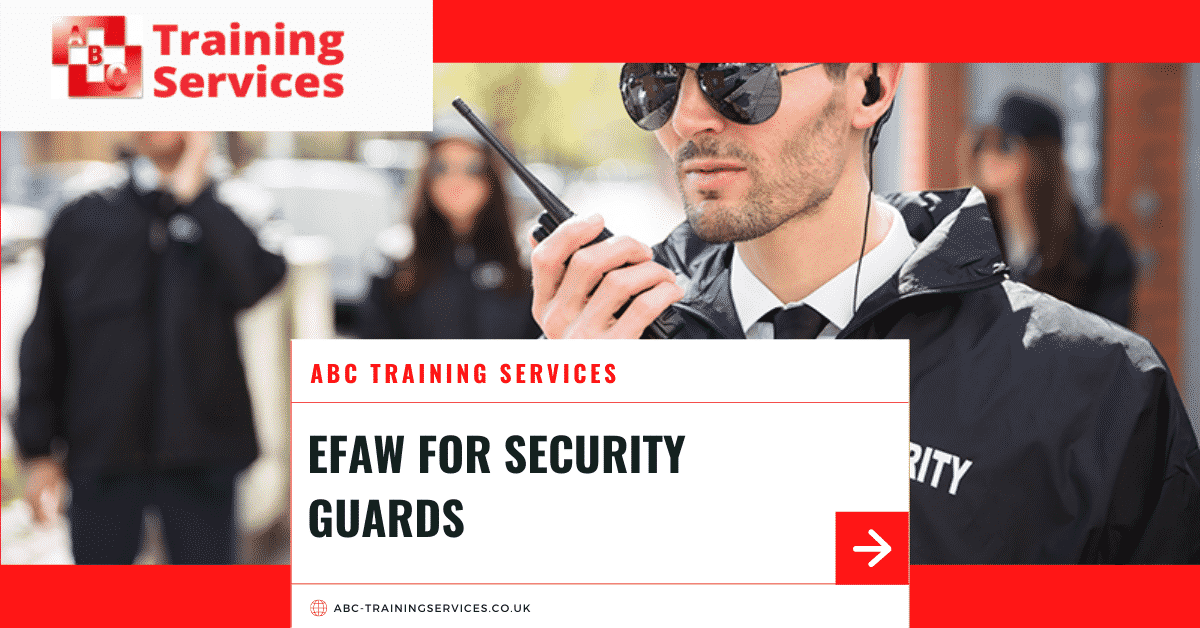 Emergency First Aid At Work For Security Guards Courses