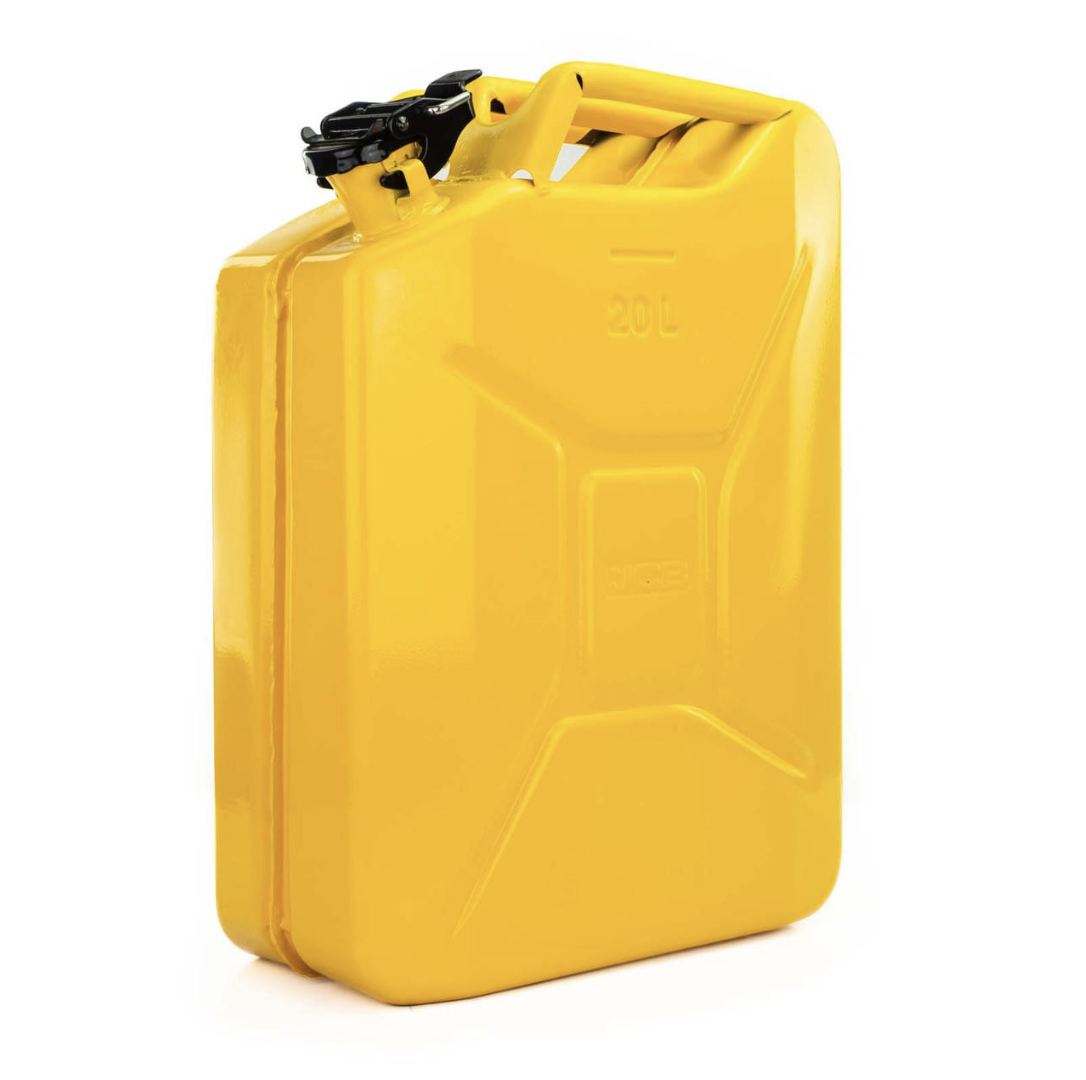 JCB Professional Jerry Can 20L, Heavy-Duty 0.8mm Steel 
