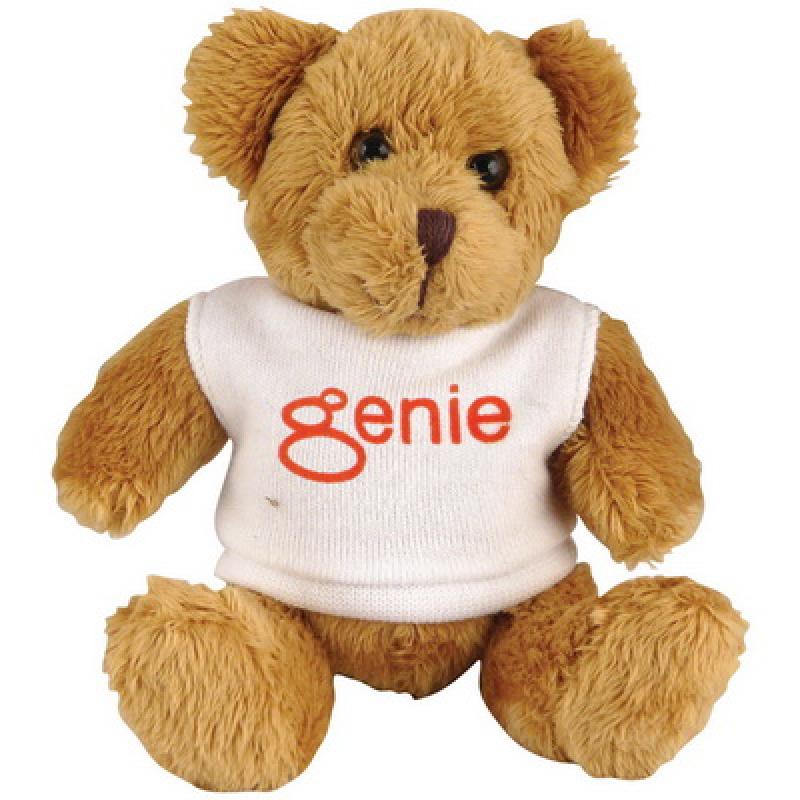 5" Robbie Bear with White T Shirt