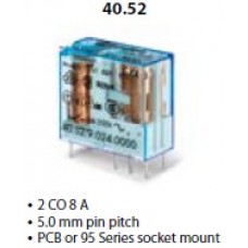 Relay, Miniature, 40 Series,40.52 PCB-Plug in