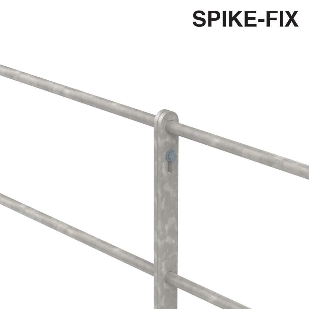 Parkland Spikefix Fence Panel Galvanised 895mm Leg Height - Per Metre Price
