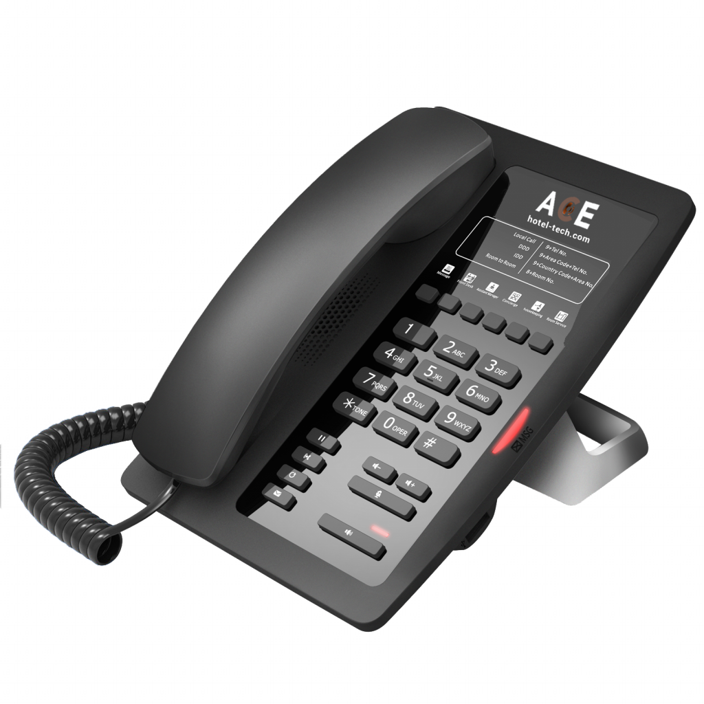 ACE V6000IP Hotel Phone with USB Charging