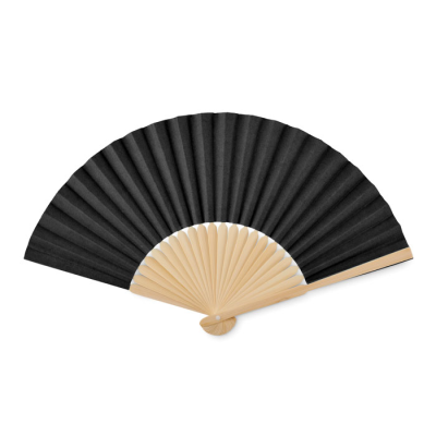 MANUAL HAND FAN in Black.