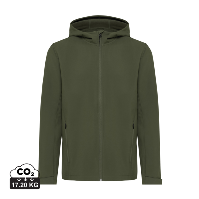 IQONIQ MAKALU MEN RECYCLED POLYESTER SOFT SHELL JACKET in Khaki.