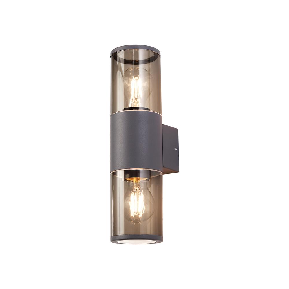 Luxuria Rhapsody Wall Light 2xE27 IP54 Anthracite/Smoked