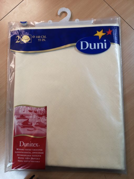 Suppliers Of Round Duni Tablecovers 5'' Inch Buttermilk - 1 pack of 2 For Hospitality Industry