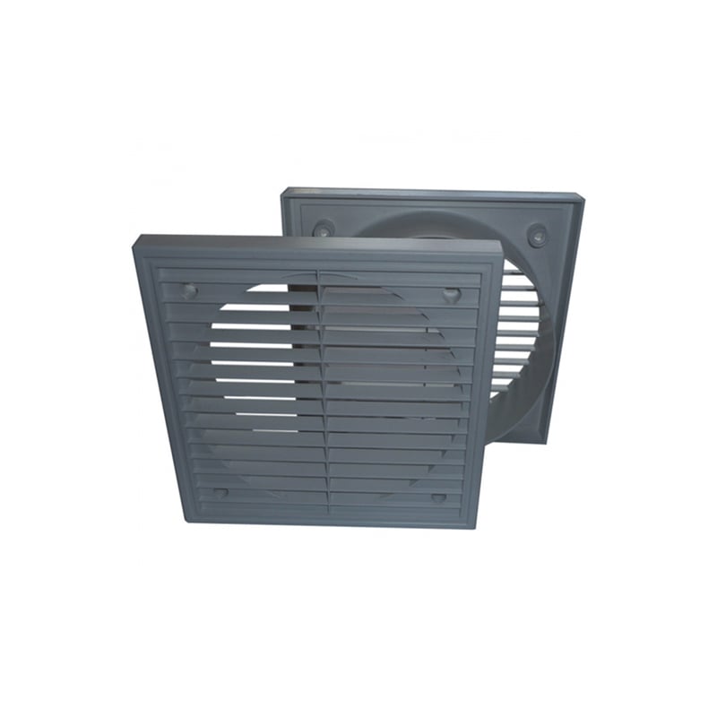 Manrose 125mm/5" Fixed Wall Grille Vent Grey