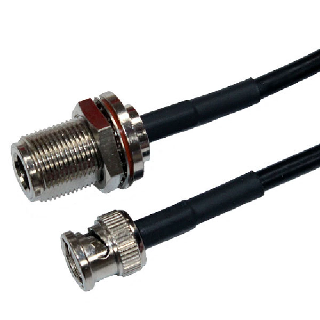 BNC Plug to N Bulkhead Jack Cable Assembly LLA240 0.5 Metre