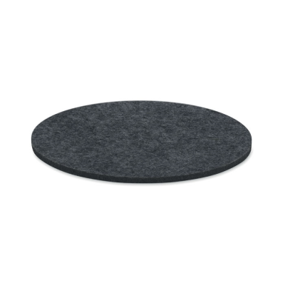 ROUND COASTER in RPET Felt in Grey.