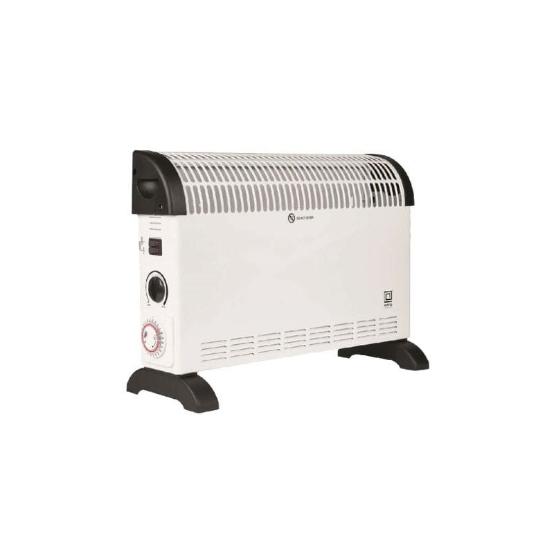Pifco 2KW White Convector Heater With Timer