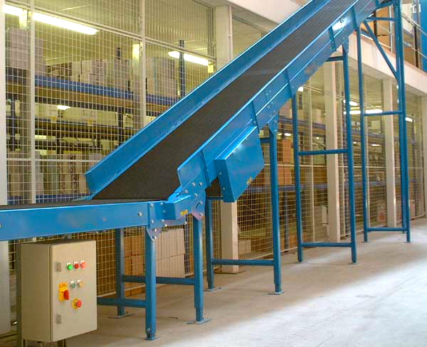 Flat Belt Conveyor System For Warehouse