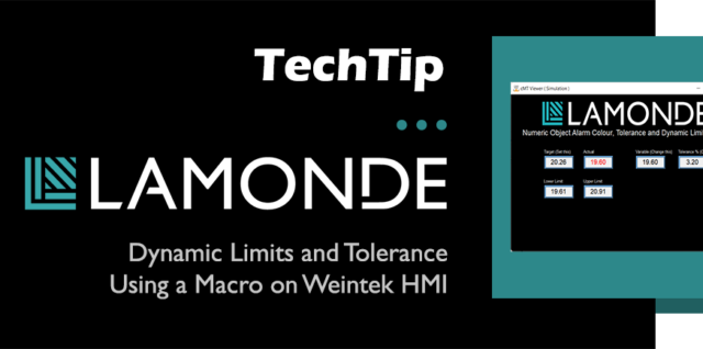 TechTip: Dynamic Limits and Tolerance Using a Macro on Weintek HMI