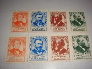 Grant Johnson Usa Historical Presidents Amoco American Oil Stamps Rare G-Vg
